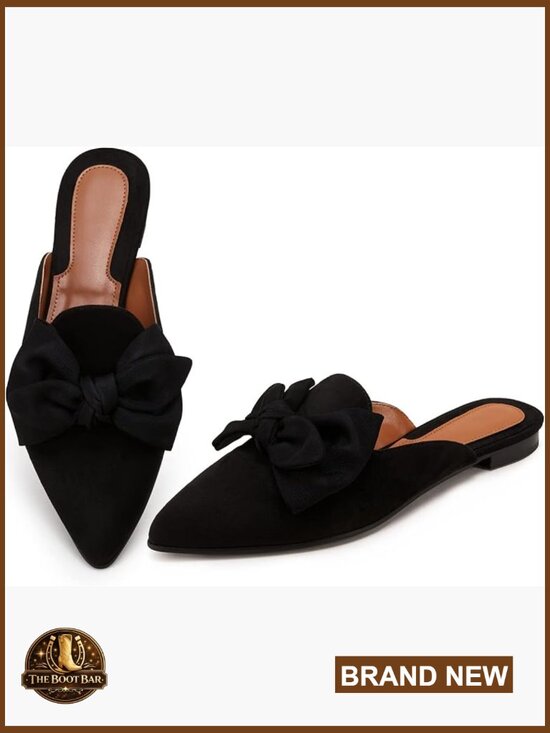 Shoes - Women's Slip On Pointed Toe Loafers Mules & Clogs Comfortable